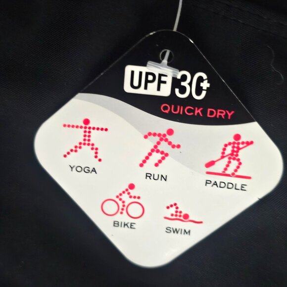 Women's ZeroXposur Action Shorts UPF 30+ Swim Sports Quick Dry Black Active XXL - Picture 7 of 10